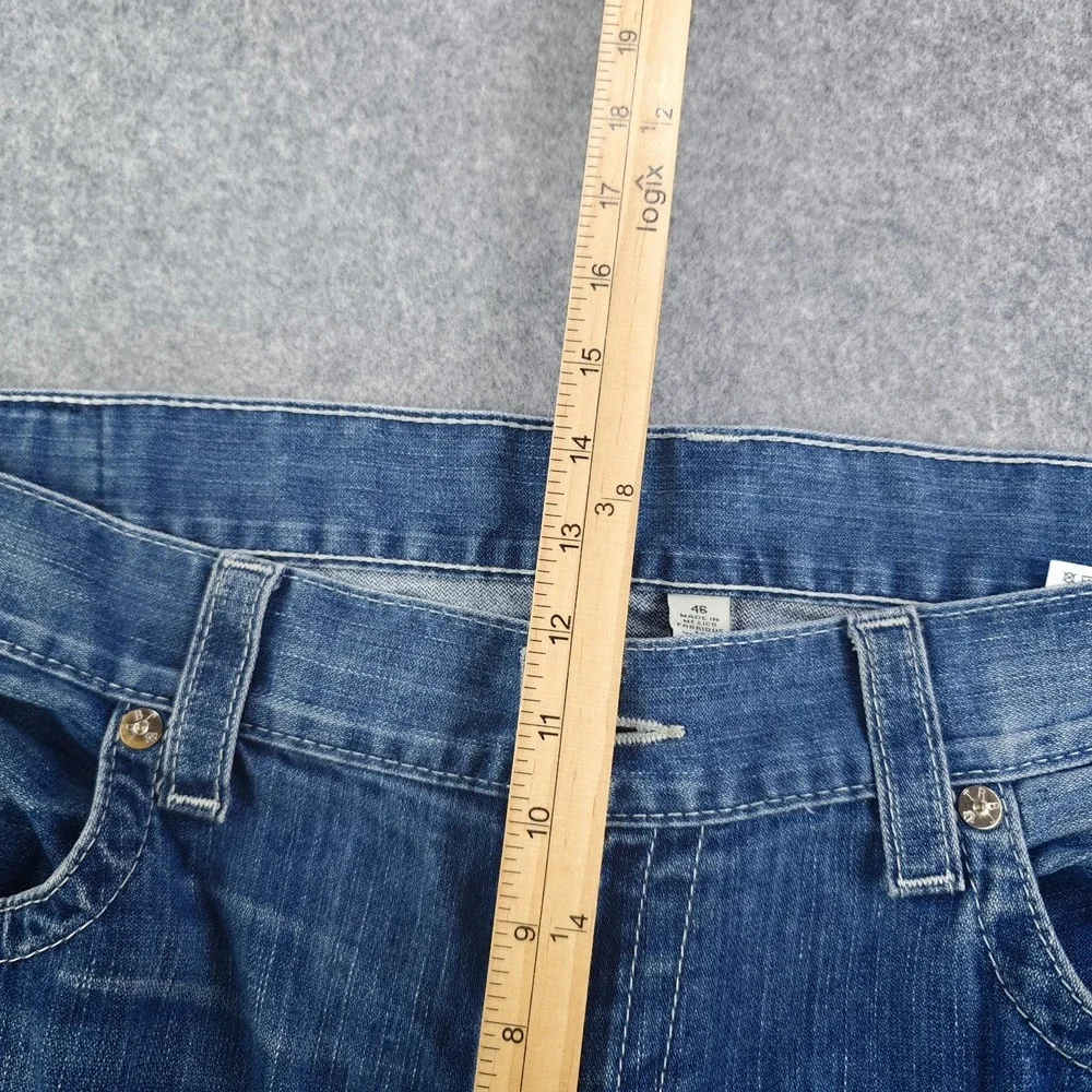 True Religion Jeans Mens 46 Blue Denim Skinny 46x33 Light‎ Wash 100% Cotton